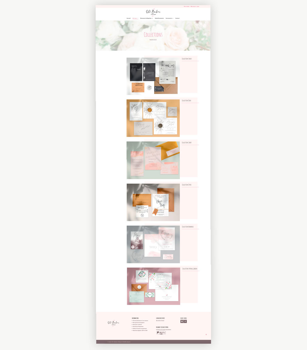 site e-commerce Oh! Bonheur by MM-C